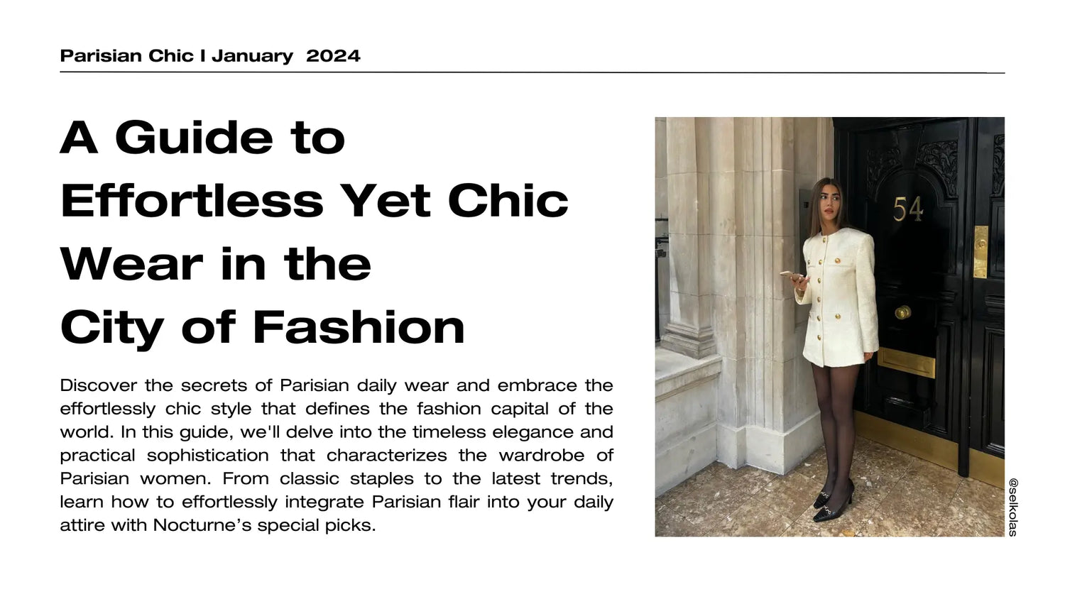 Parisian Chic: A Guide to Effortless Daily Wear in the City of Fashion