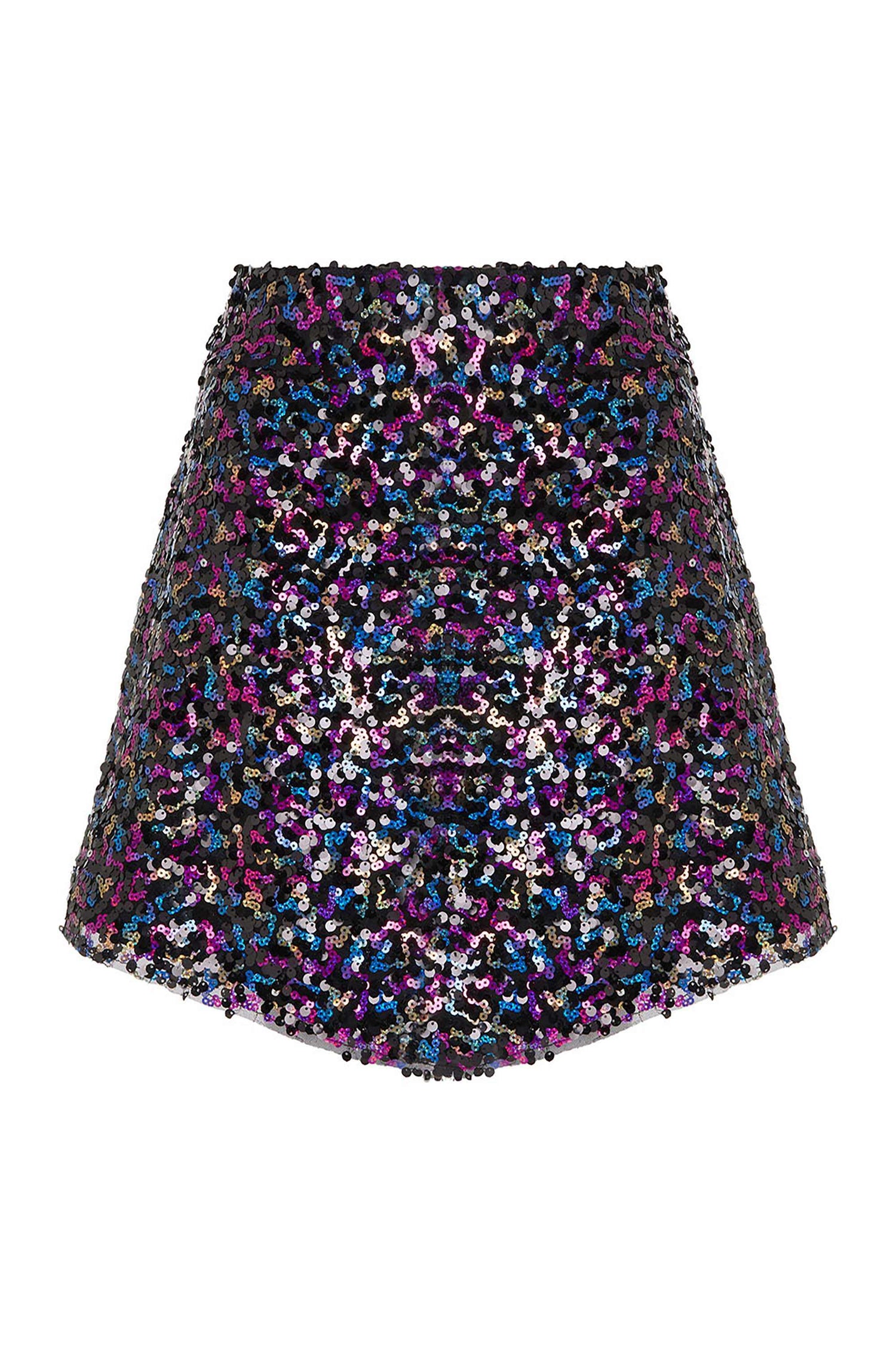 Multicolor Sequined Skirt
