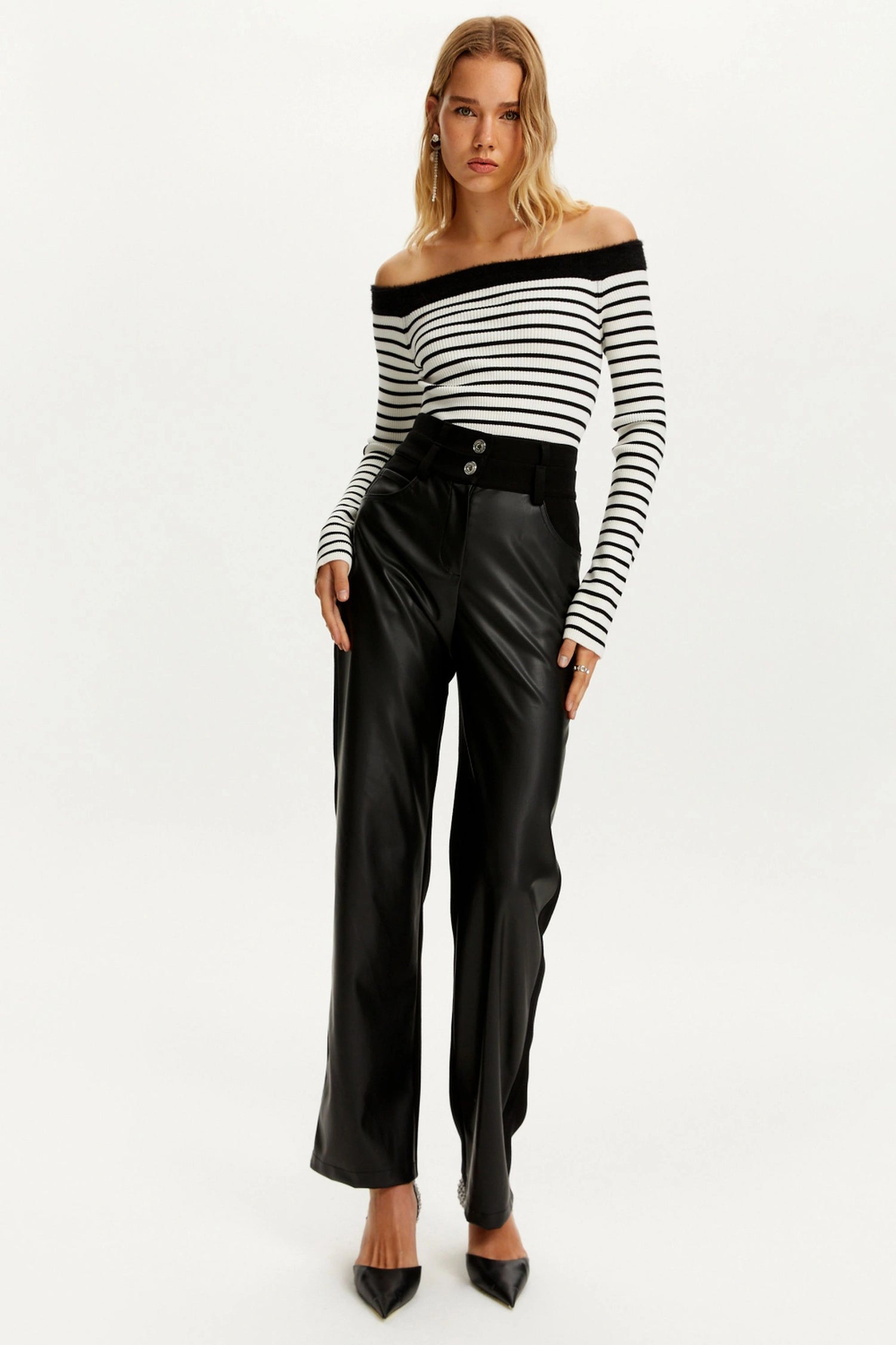 Double Waisted Straight Pants