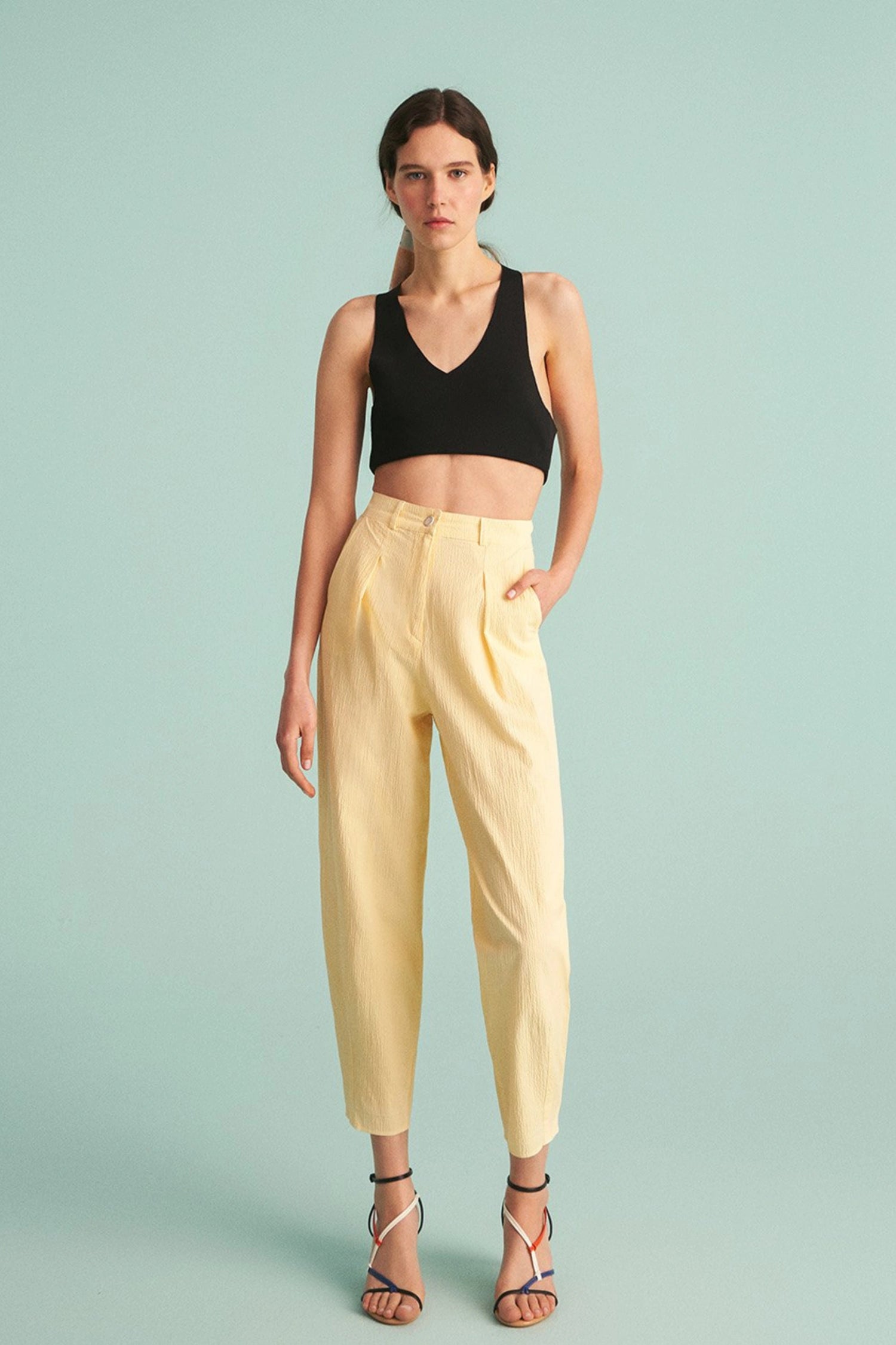 Slouchy Pants with Darts