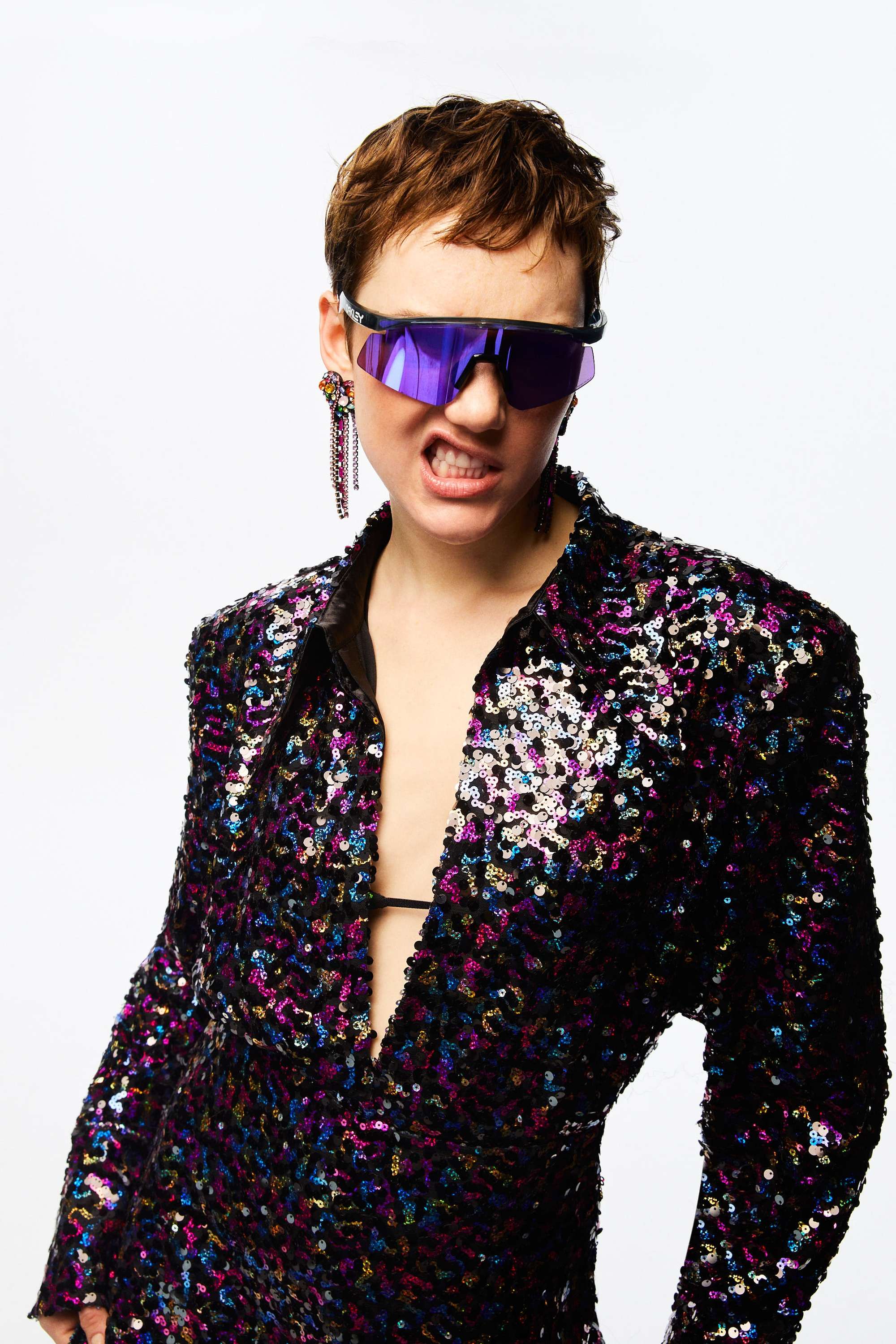 Multicolor Sequined Shirt